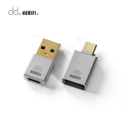 DDHiFi TC01A TC01C USB-C กับ USB-หัวแปลงข้อมูลสำหรับอะแดปเตอร์ไวไฟพีซีมือถือแท็บเล็ต