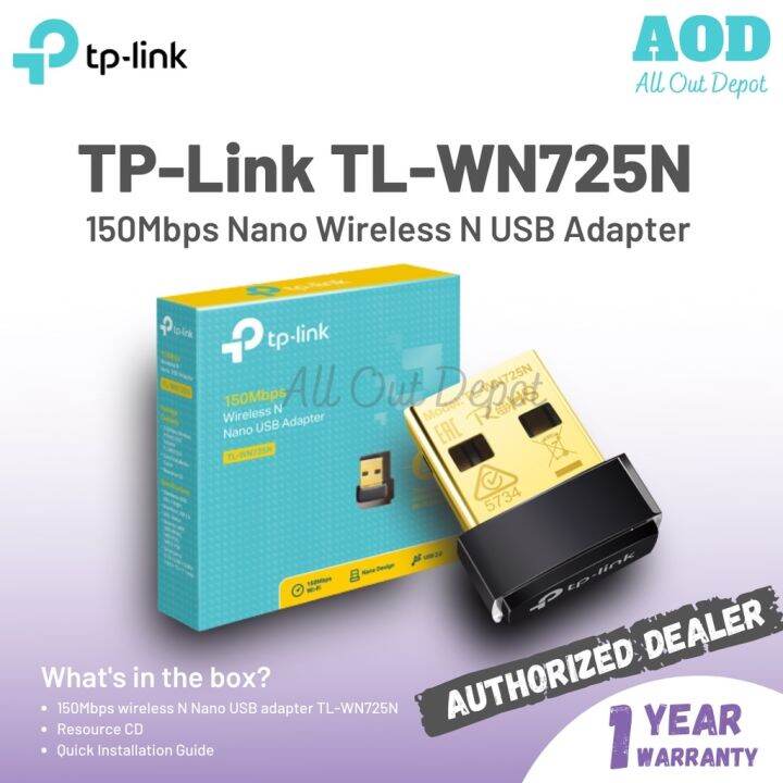 [Hot sales]♝₪♞ TPLink TL-WN725N 150Mbps Wireless N Nano USB Adapter ...