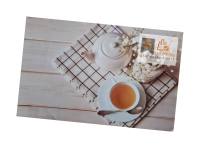 แผ่นรองจาน  PVC พิมพ์ลาย Tea time Placemats PVC Pad Dinning Table Mat