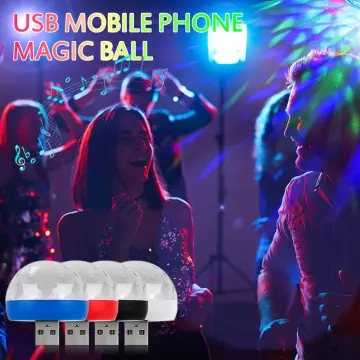 Decoration RGB Phone Disco Night Mini USB Magic Romantic Ball DJ LED Light  Party Moon LED Laser Disco Star Light - China Mini USB Light, Magic Ball  Light