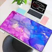 โต๊ะคอมพิวเตอร์ Strata Liquid Marble Mouse Pad แผ่นรองเมาส์ Anime Xxl แผ่นรองคีย์บอร์ดอุปกรณ์เกมขนาดใหญ่ 900x400 เครื่องเกมแบบกำหนดเอง