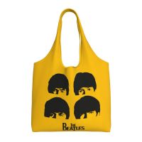 The Beatles Shoulder Commuter กระเป๋าผ้าใบ Tas Jinjing Kanvas ถุงความจุขนาดใหญ่กระเป๋าช้อปปิ้ง