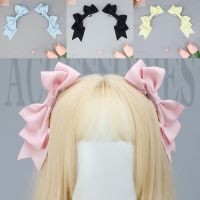 【LZ】✙ﺴ  Kawaii Handmade Bow Hairclip Anime Lolita Hairpin Cosplay Headdress Uniforme JK Acessório De Cabelo Presentes De Natal