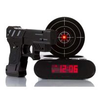 Gadget Target Shooting Alarm Clock Digital Electronic Desk Clock Table Watch Nixie Clock Snooze Target Gaming Clock