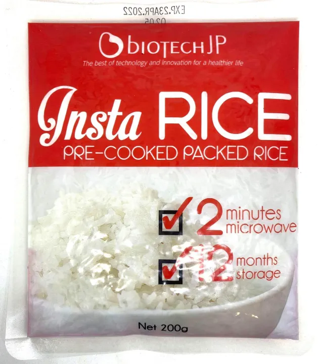 Insta Rice (200g) pre cooked packed rice | Lazada PH