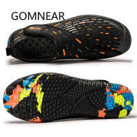 GOMNEAR 2020 Aqua Shoes Summer Water Shoes Sport Men Breathable Beach Shoes Barefoot Black Swimming Water Shoes Upstream Rubber