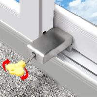 Child Protection Window Locks Stopper Safety Adjustable Aluminum Alloy Sliding Window Safety Lock Anti-theft Window Lock