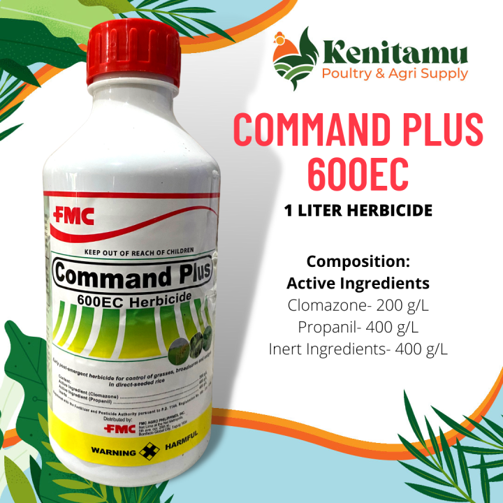 COMMAND PLUS 600 EC 1 LITER HERBICIDE BY: FMC FOR PLANT CARE AND CROPS ...