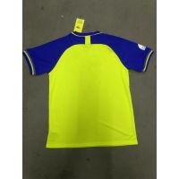 2223ใหม่ผู้ชาย Al-nassr บ้านฟุตบอลย์ด้านบนสีฟ้าสีเหลืองหลายสีแขนสั้นย์เสื้อฟุตบอลฟุตบอลย์ขนาด S-XXL ผู้ชาย Al-nassrjersey ท็อปส์