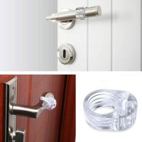 1/4/8Pcs Silicone Door Handle Stopper Transparent PVC Door Handle Buffer Wall Protection Shock Absorber for Home Kitchen Bedroom