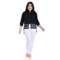 size XL black white xl leggings office lady casual street pant solid ankle length pencil leggings blended blended OL trousers