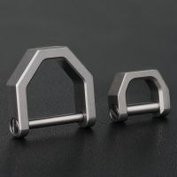 ✸ D Shape Multi-purpose Mini Lock Titanium Buckles Keyring Car Buckle Outdoor EDC Tool Horseshoe Buckle