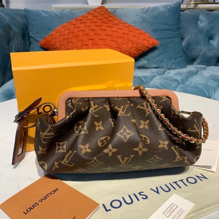 Brand New LV Louisˉ Vuitton Boursicot EW Bag 30cm Monogram Canvas ...