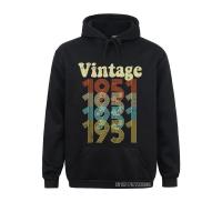 Vintage 1951 Retro Colors 70 Years Old 70Th Birthday Gift Hoodie Europe Hoodies Autumn Male Sweatshirts Japan Style Size Xxs-4Xl