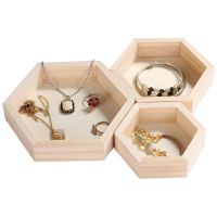 （QIQI tool） 1ชิ้นไม้ JewelryBoxesNecklace แสดงถาดแผ่น Chiffoncases ออแกไนเซอร์ถาดจาน