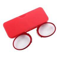 【hot】 Clip Legless Presbyopic Glasses Reading Magnifier Ultra Thin Spectacles Oval with To  35