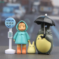 ?【Lowest price】YUE 4ชิ้น/ล็อต3-5cm อะนิเมะเพื่อนบ้านของฉัน Totoro Action FIGURE Toy hayao miyazaki Gift