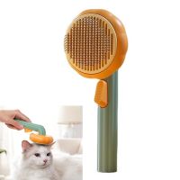 Pumpkin Pet Brush Self Cleaning Slicker Dog Brush For Shedding Dog Cat Grooming Comb Removes Loose Under Layers Tangled Dog Hair