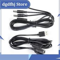 Dgdfhj Shop 22awg 3A USB 2.0 male to 2 way DC male Female Male Splitter Cable plug 5.5x2.5mm Power supply Cord adapter Connector for Strip