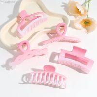 ❀✥ Gradient Pink Hair Claw Clip Large Size Hairpin Spring Summer Hair Accessories 4.33In Fashion Stylish Women Girls Hairstyling