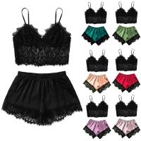 1 Set Womens Sleepwear Sexy Fashion Casual Lace Nightdress Lingerie Tops Shorts Set Babydoll Pajamas Nightwear Womens Underwear