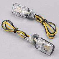 BOKALI 4 pcs LED รถจักรยานยนต์สกปรกจักรยานมินิเปิดไฟระบุสัญญาณไฟกระพริบ Amber