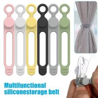 6PCS Reusable Cable Strap Fastening Cable Ties Cord Organizer Cable Winder For Earphone Phone Charger Mouse Home Kitchen Storage Cable Management