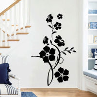 Modern Floral Vine Wall Sticker Living Room Door Wallpaper, Home Wall Decor, PVC Art Stickers