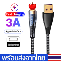 สายชาร์จ สายชาร์จไอโฟนiPhone Fast Charger CableสำหรับiPhone1414Plus13 12 11 ProMax X XS XR 8 8P 7 7P6 6S5iPadชาร์จไว A87