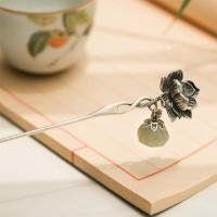 Ethnic style exquisite 925 silver lotus hair jewelry Hairpin tiara classical wedding cheongsam hanfu accessories gift Haberdashery