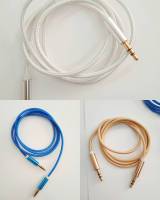 Cable aux สายเสียบมือถือกับรถยนต์ สายต่อลำโพง สายเครื่องเสียง แจ็ค 3.5mm เป็น 3.5mm สายยาว 1 เมตร สายหนาสัญญานดีได้มาตราฐาน