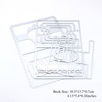 KLJUYP 3D File Folder Book Metal Cutting Dies for Scrapbookingphoto album Decorative Embossing Paper Card