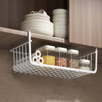 ✎ Hanging Net Basket Home Large Capacity Hanging Under The Cabinet Storage Shelves Spice Dishes Storage Pantry Kitchen Organizer