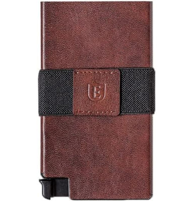 Ekster: Senate - Leather Card Holder Wallet - RFID Blocking - Quick Card Access (Classic Brown)