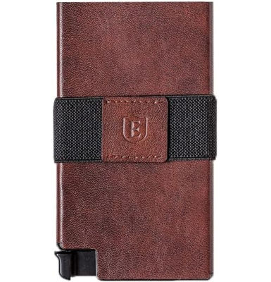 Ekster Senate - Leather Card Holder Wallet - RFID Blocking - Quick Card Access (Classic Brown)