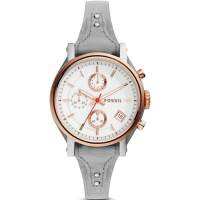 Fossil นาฬิกาโครโนกราฟ สปอร์ตเหล็กแท้สำหรับผู้หญิง,นาฬิกาของผู้หญิงแจม Tangan Wanita ES4045สำหรับแฟนหนุ่ม