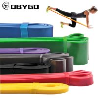 GOBYGO 208cm Fitness Resistance Bands Crossfit Expander Hanging Gym Pilates Train Elastic Rubber Bands Yoga Loop Bands Unisex