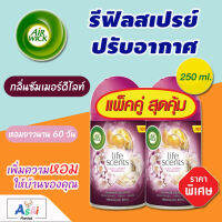 รีฟิลสเปรย์ปรับอากาศอัตโนมัติ AIR WICK Refill แอร์วิค สเปรย์ (กลิ่นซัมเมอร์ดีไลท์ กระป๋องเติม 250มล.) สเปรย์ดับกลิ่นห้อง น้ําหอมปรับอากาศ