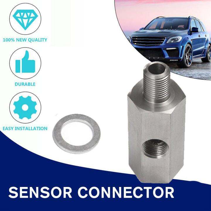 1/8in NPT Oil Pressure Sensor Tee To M12X1.5 Adapter Turbo Supply Feed
