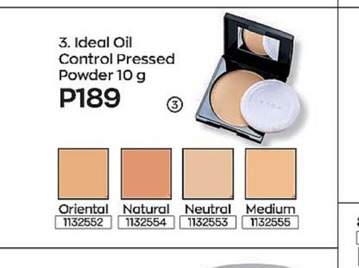 AVON IDEAL OIL CONTROL PRESSED POWDER 10g Lazada PH