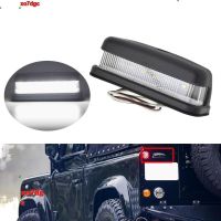 Xo7dgc ป้ายทะเบียนรถ1ชิ้นสำหรับ Land Rover Series Defender โคมไฟหมายเลขรถยนต์ LED 90/110