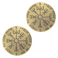 【YD】 Vegvísir Compass Plated Souvenirs and Gifts Coin Collectible Commemorative Coins Decorations