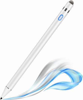 RICQD Stylus Pencil Compatible Apple iPad(2018-2022) with Palm Rejection iPad 9/8/7/6th, Pro 12.9 5/4th/3rd Gen, Air 5th/4th/3rd, Mini 6/5th, Pro 11 High Precision Drawing Pen White