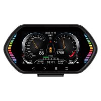 Black F12 Universal HUD Head-Up Display OBD2 GPS Speedometer Intelligent Tilt Meter Car Accessories