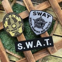 หน่วยสวาท S.W.A.T ตัวรีดติดเสื้อ อาร์มรีด อาร์มปัก ตกแต่งเสื้อผ้า หมวก กระเป๋า แจ๊คเก็ตยีนส์ Quote Embroidered Iron on Patch