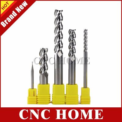 1PC HRC55 3mm ถึง 20mm 3 flutes aluminum milling cutter long flute bits tungsten carbide CNC End Mill Lengthen Metal router bit