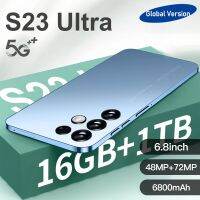 New S23 Ultra Smartphone telefone 6.8HD 6800mAh 16 1TB Cellphones Camera 48MP 72MP 5G Unlock Mobile Phones