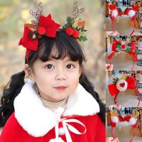 （A VOGUE）✢ Children Headwear Cute Christmas Decorations Hair Hoop Festival Bowknot Party Accessories