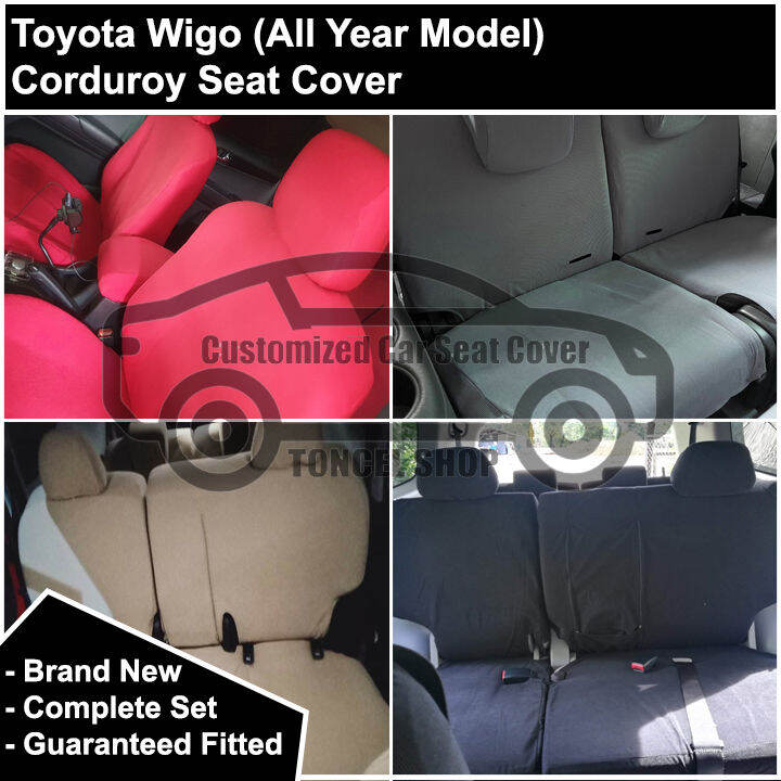 Toyota Wigo Corduroy Seat Cover Lazada PH