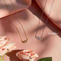 Kissmebythesun -  Princess Necklace | สร้อยคอชุบทองคำขาว